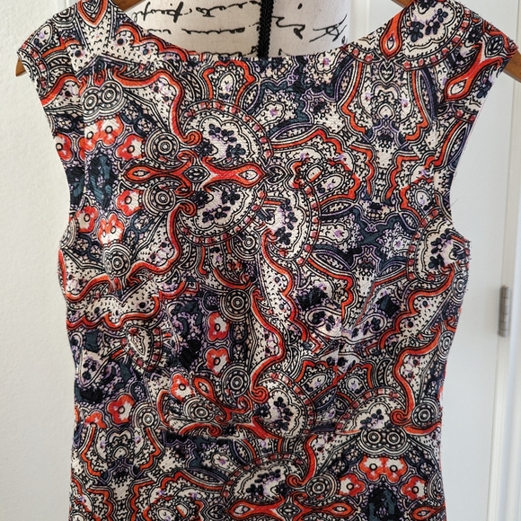 The Limited Multi Coloer Sheath Dress Midi Size 2 - Picture 2 of 6